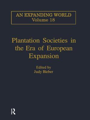 cover image of Plantation Societies in the Era of European Expansion